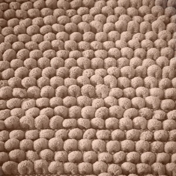 Barna fürdőszobai kilépő 50x120 cm Aspen Bobble – Bianca