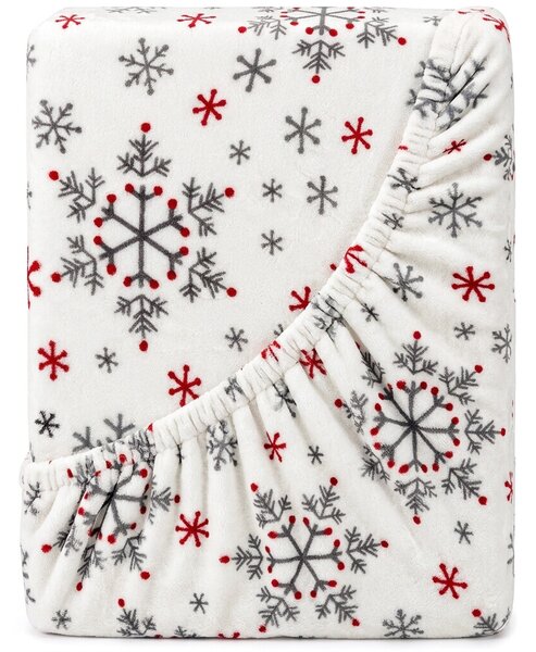 4Home Snowflakes mikroflanel lepedő, 160 x 200 cm