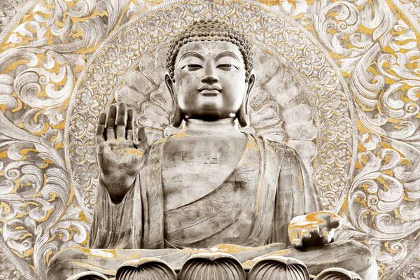 Buddha keze - vászonkép