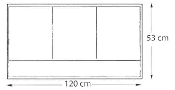 Porto Fürdőszoba Bútor - 120 cm - Dupla Mosdóval