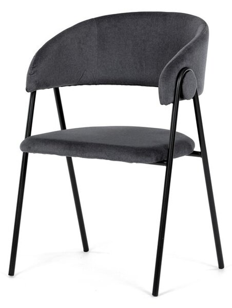 Szürke Bársony Étkezőszék. DCL-X7130 GREY2