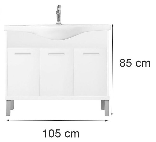 Nerva Prime Fürdőszobabútor - 105 cm