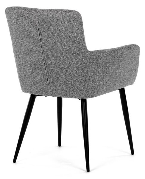Szürke Szövet Étkezőszék, Ezüst Árnyalattal. DCH-P3146 SIL2