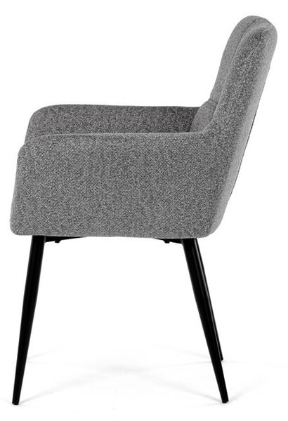 Szürke Szövet Étkezőszék, Ezüst Árnyalattal. DCH-P3146 SIL2