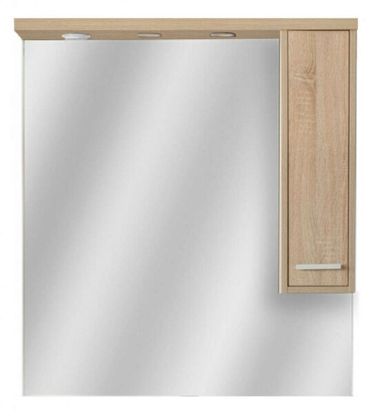 Nerva Fürdőszobabútor - Tükrös Szekrény - 85 cm