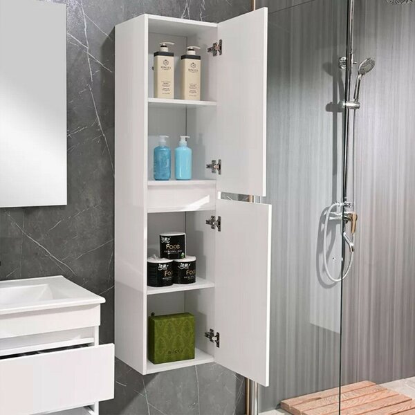 Leziter CUBEM35 Cube függesztett oldal szekrény fehér