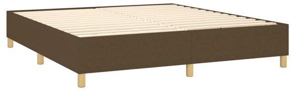 VidaXL Sötétbarna Szövet Ágy Matraccal - 180x200 cm