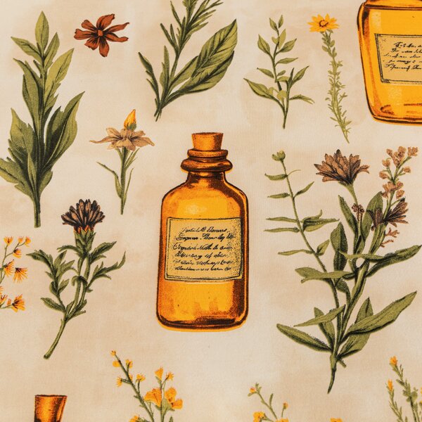 Mikroszálas ágyneműhuzat APOTHECARY krém színű Ágyneműhuzat mérete: 70 x 90 cm | 140 x 200 cm