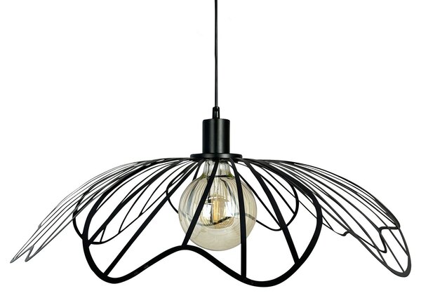 Függőlámpa Dyberg Larsen, Blumen, dimmable, Fekete, Nappali, Fém, Dizájn