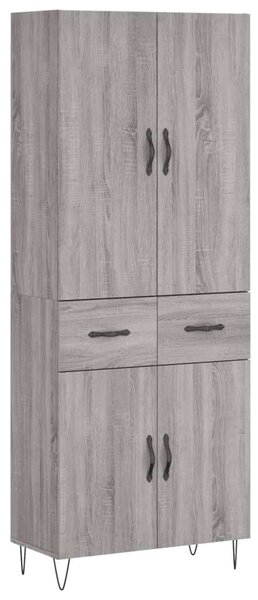 VidaXL szürke sonoma szerelt fa magasszekrény 69,5 x 34 x 180 cm