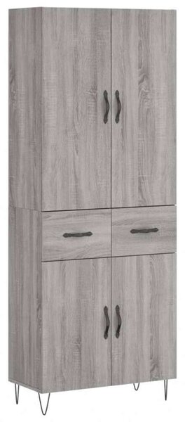 VidaXL szürke sonoma szerelt fa magasszekrény 69,5 x 34 x 180 cm