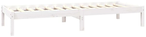 VidaXL fehér tömör fenyőfa ágykeret 75x190 cm (2FT6 Small Single)