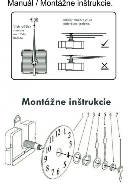 Modern, öntapadós falióra római számokkal - RÓMAI