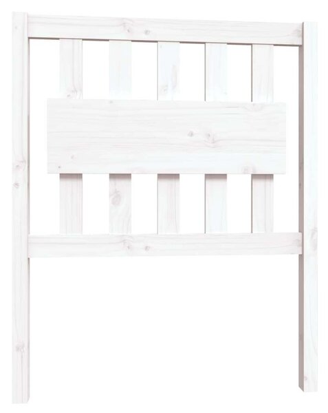 VidaXL fehér tömör fenyőfa ágykeret 75x190 cm (2FT6 Small Single)