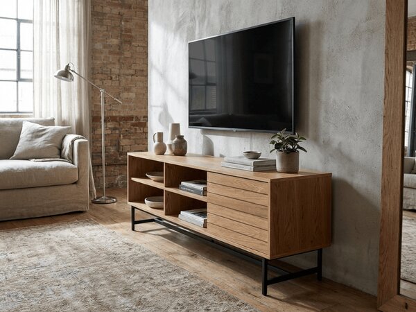 TV állvány VALMOR 140x40 cm, tölgy dekor