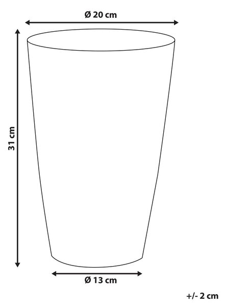 Virágtartó váza AMRIT Fém 31 cm Arany