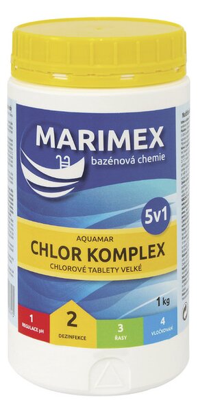 Marimex Klór komplex medence kémia, 5 az 1-ben, 1 kg
