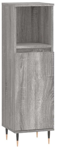 VidaXL Fürdőszoba Bútorszett - 3 részes - Szürke Sonoma