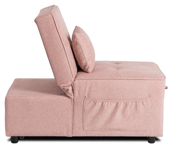 Dönthető, alvófunkciós fotel iberis 67 cm rózsaszín, fotel