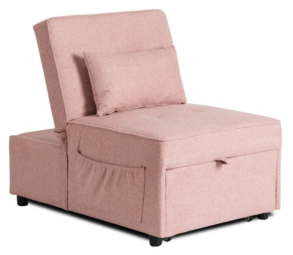 Dönthető, alvófunkciós fotel iberis 67 cm rózsaszín, fotel