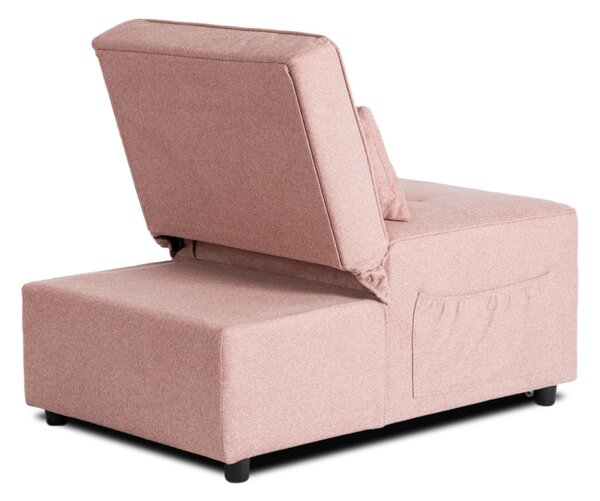 Dönthető, alvófunkciós fotel iberis 67 cm rózsaszín, fotel