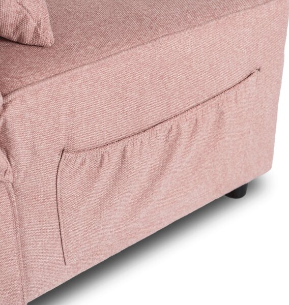 Dönthető, alvófunkciós fotel iberis 67 cm rózsaszín, fotel