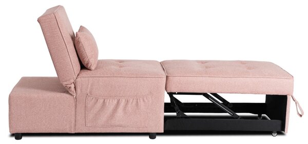 Dönthető, alvófunkciós fotel iberis 67 cm rózsaszín, fotel