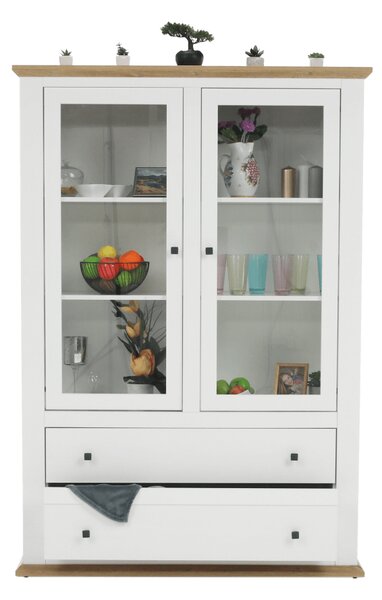 Vitrin Leoras MZ5 (fehér + grand tölgy)