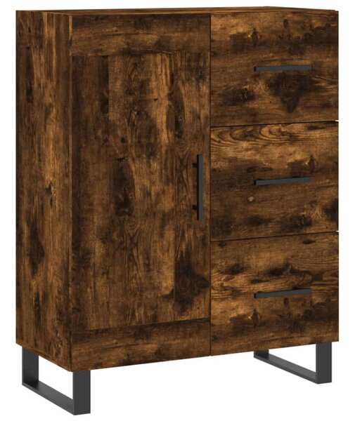 VidaXL füstös tölgy színű szerelt fa magasszekrény 69,5 x 34 x 180 cm