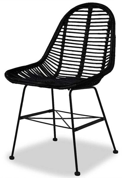 Rattan Étkezőszék - 4 db - Fekete