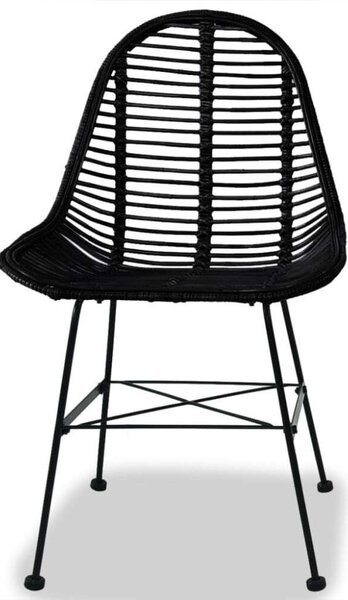 Rattan Étkezőszék - 4 db - Fekete