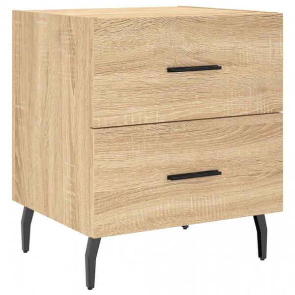 VidaXL Éjjeliszekrény Szett - 2 db Fiókos - Sonoma Tölgy - 40x35x47,5 cm