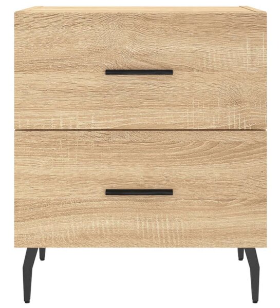 VidaXL Éjjeliszekrény Szett - 2 db Fiókos - Sonoma Tölgy - 40x35x47,5 cm