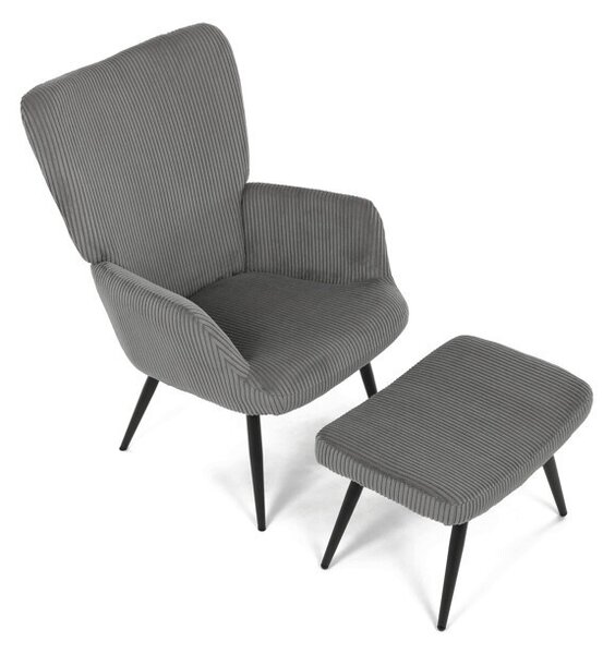 Szürke Kordbársony Relax Fotel. AK-L7285 GREY6