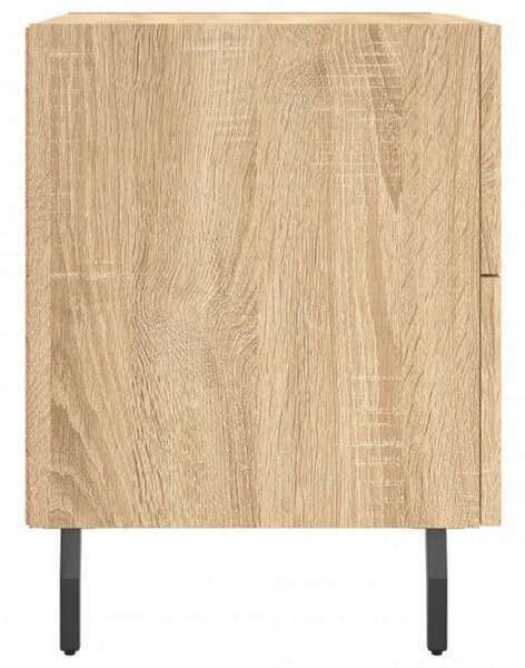 VidaXL Éjjeliszekrény Szett - 2 db Fiókos - Sonoma Tölgy - 40x35x47,5 cm