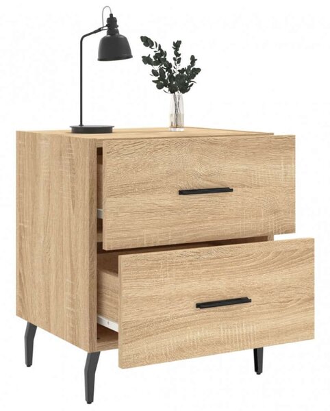 VidaXL Éjjeliszekrény Szett - 2 db Fiókos - Sonoma Tölgy - 40x35x47,5 cm
