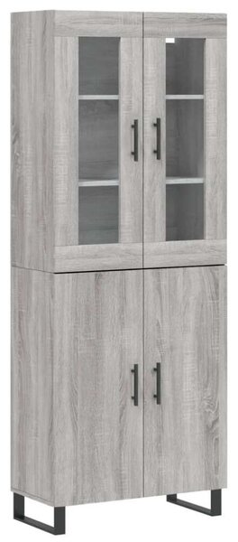 VidaXL szürke sonoma szerelt fa magasszekrény 69,5 x 34 x 180 cm