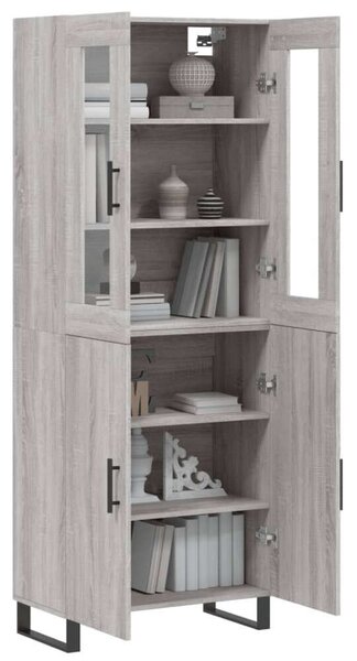 VidaXL szürke sonoma szerelt fa magasszekrény 69,5 x 34 x 180 cm