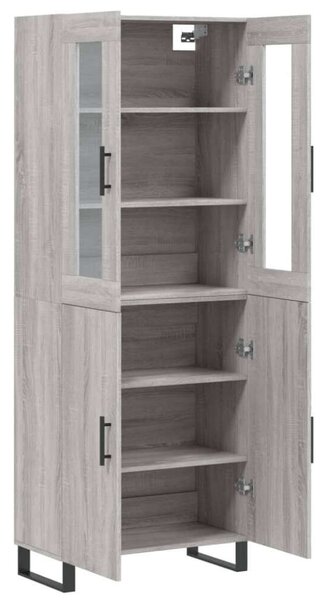 VidaXL szürke sonoma szerelt fa magasszekrény 69,5 x 34 x 180 cm