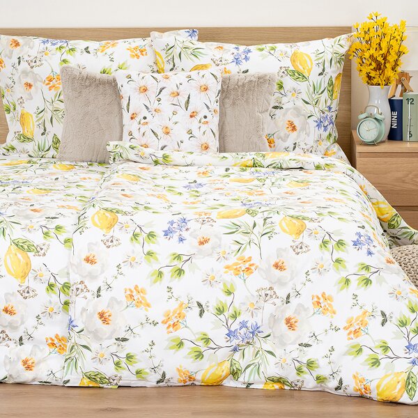 4Home Lemon Delight pamut ágyneműhuzat, 140 x 220 cm, 70 x 90 cm