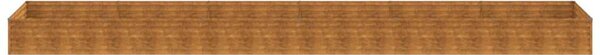 VidaXL Corten Acél Magaságyás - 579x100x36 cm