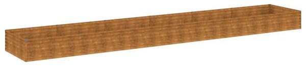 VidaXL Corten Acél Magaságyás - 579x100x36 cm