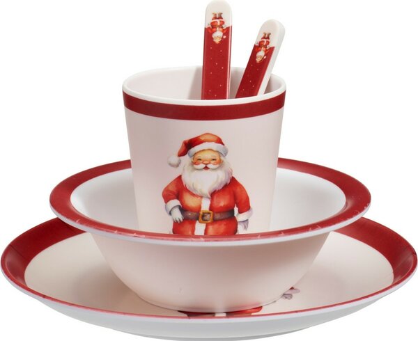 Santa 5 db-os melamin gyerek étkészlet