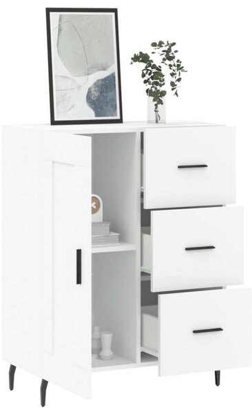 VidaXL Fehér Fa Tálalószekrény - 70x34x90 cm
