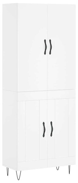 VidaXL Fehér Fa Magasszekrény - 180 cm