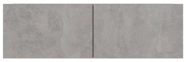 Modern Fali TV Szekrény Szett - 100cm Beton Szürke