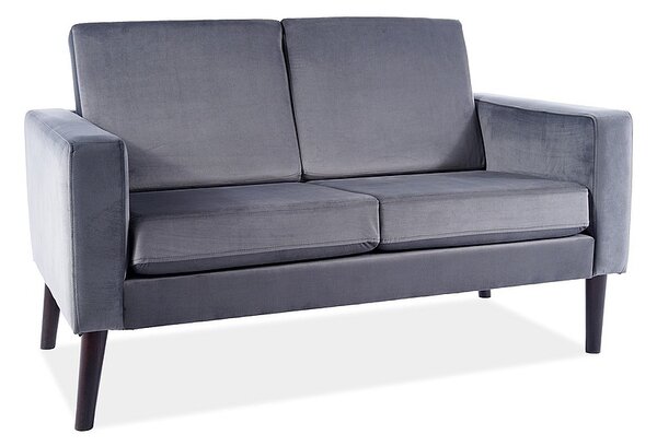 DASHA Velvet kárpitozott kanapé, 139x85x78, bluvel 14/wenge
