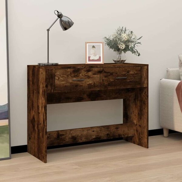 VidaXL füstös tölgyszínű szerelt fa tálalóasztal 100 x 39 x 75 cm