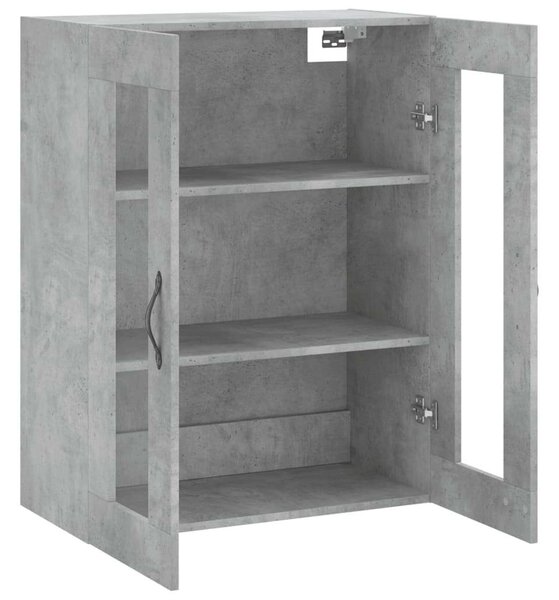 VidaXL betonszürke szerelt fa fali szekrény 69,5 x 34 x 90 cm