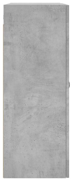 VidaXL betonszürke szerelt fa fali szekrény 69,5 x 34 x 90 cm